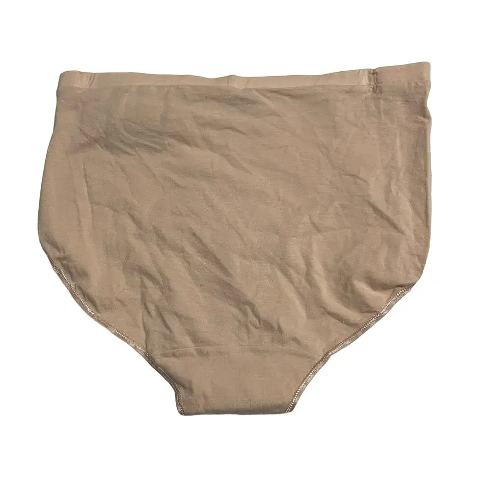 Bali Comfort Revolution Lace Desire Underwear Panty Size M/6 Hi Cut DFCD62 Tan